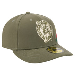 New Era Boston Celtics Tonal Florals 59FIFTY Fitted Hat Olive