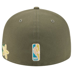 New Era Boston Celtics Tonal Florals 59FIFTY Fitted Hat Olive