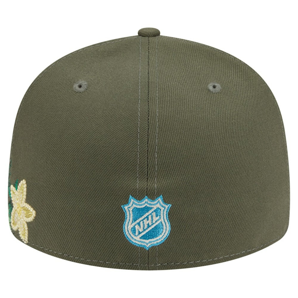 Vegas Golden Knights New Era Tonal Florals 59FIFTY Fitted Hat - Olive | New Era on sale