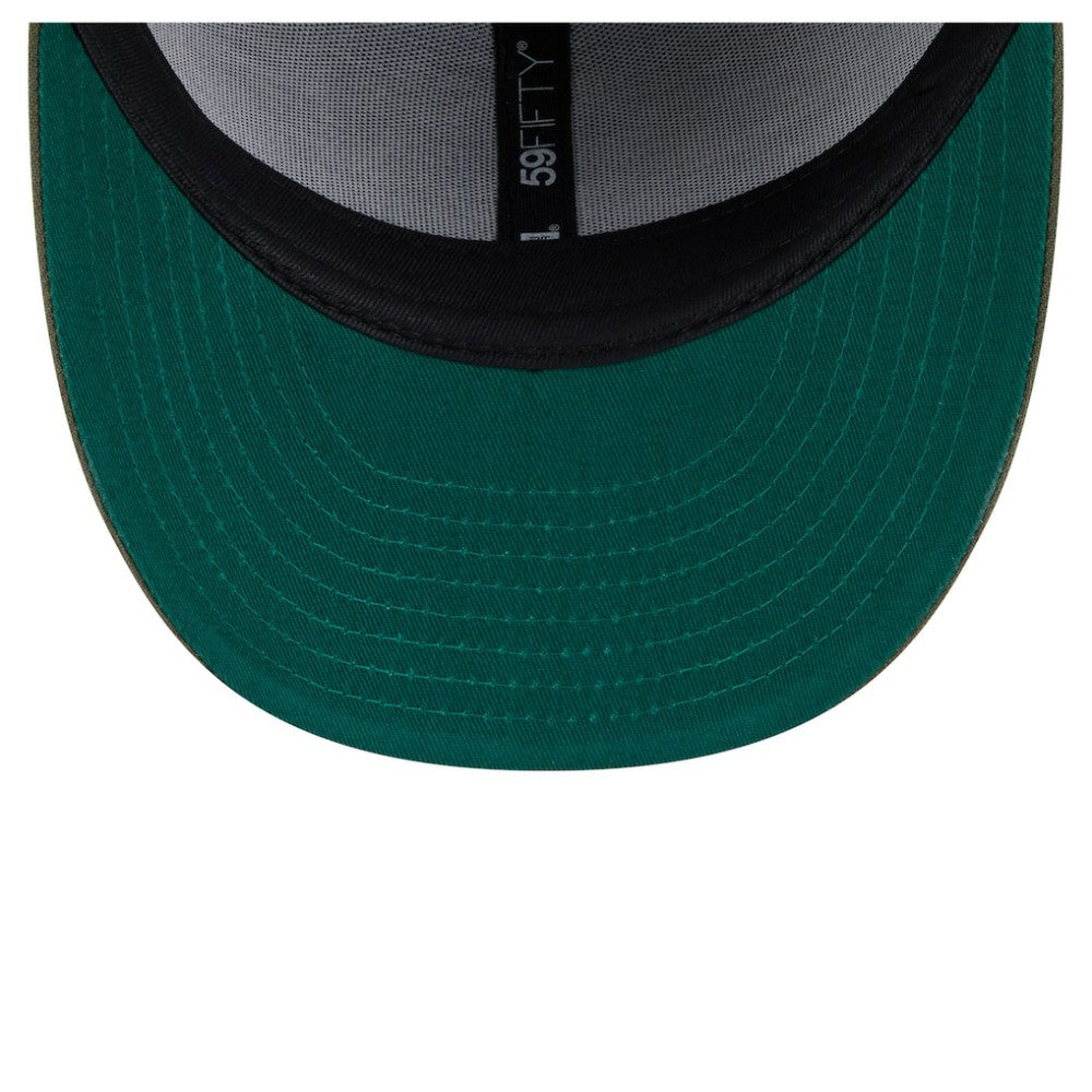 Chicago Blackhawks New Era Tonal Florals 59FIFTY Fitted Hat - Olive | New Era on sale