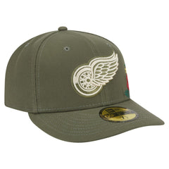 Detroit Red Wings New Era Tonal Florals 59FIFTY Fitted Hat - Olive | New Era sale