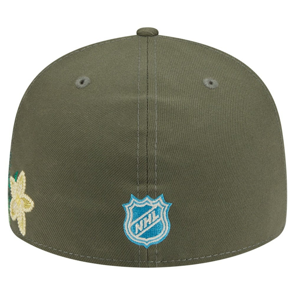 Los Angeles Kings New Era Tonal Florals 59FIFTY Fitted Hat - Olive | New Era Lifestyle