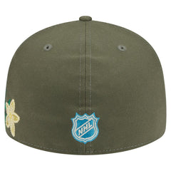 Los Angeles Kings New Era Tonal Florals 59FIFTY Fitted Hat - Olive | New Era Lifestyle