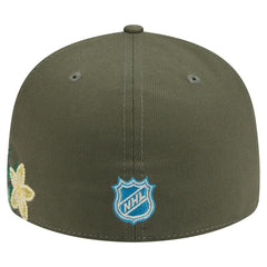 New York Rangers New Era Tonal Florals 59FIFTY Fitted Hat - Olive | New Era sale