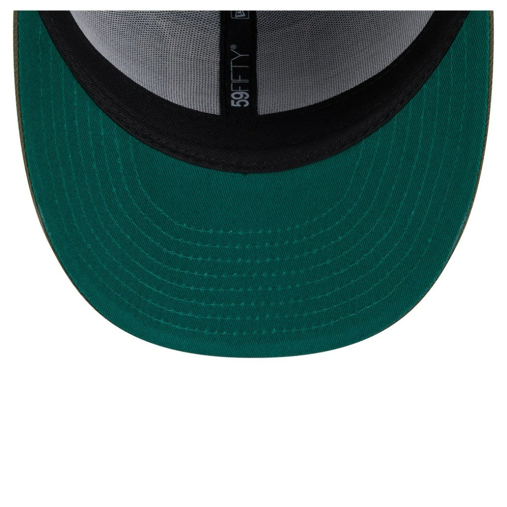 New York Rangers New Era Tonal Florals 59FIFTY Fitted Hat - Olive | New Era sale