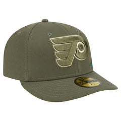 Philadelphia Flyers New Era Tonal Florals 59FIFTY Fitted Hat - Olive | New Era discount