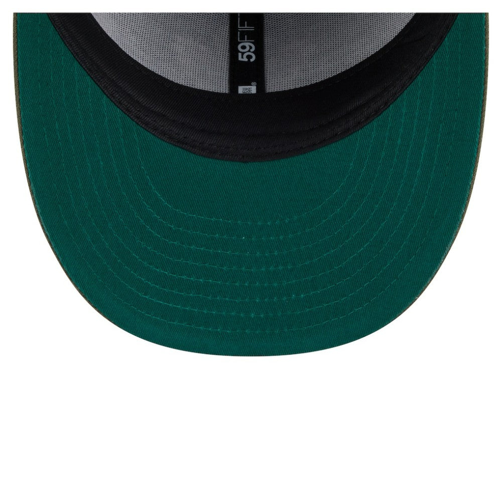 Toronto Maple Leafs New Era Tonal Florals 59FIFTY Fitted Hat - Olive | New Era Clearance