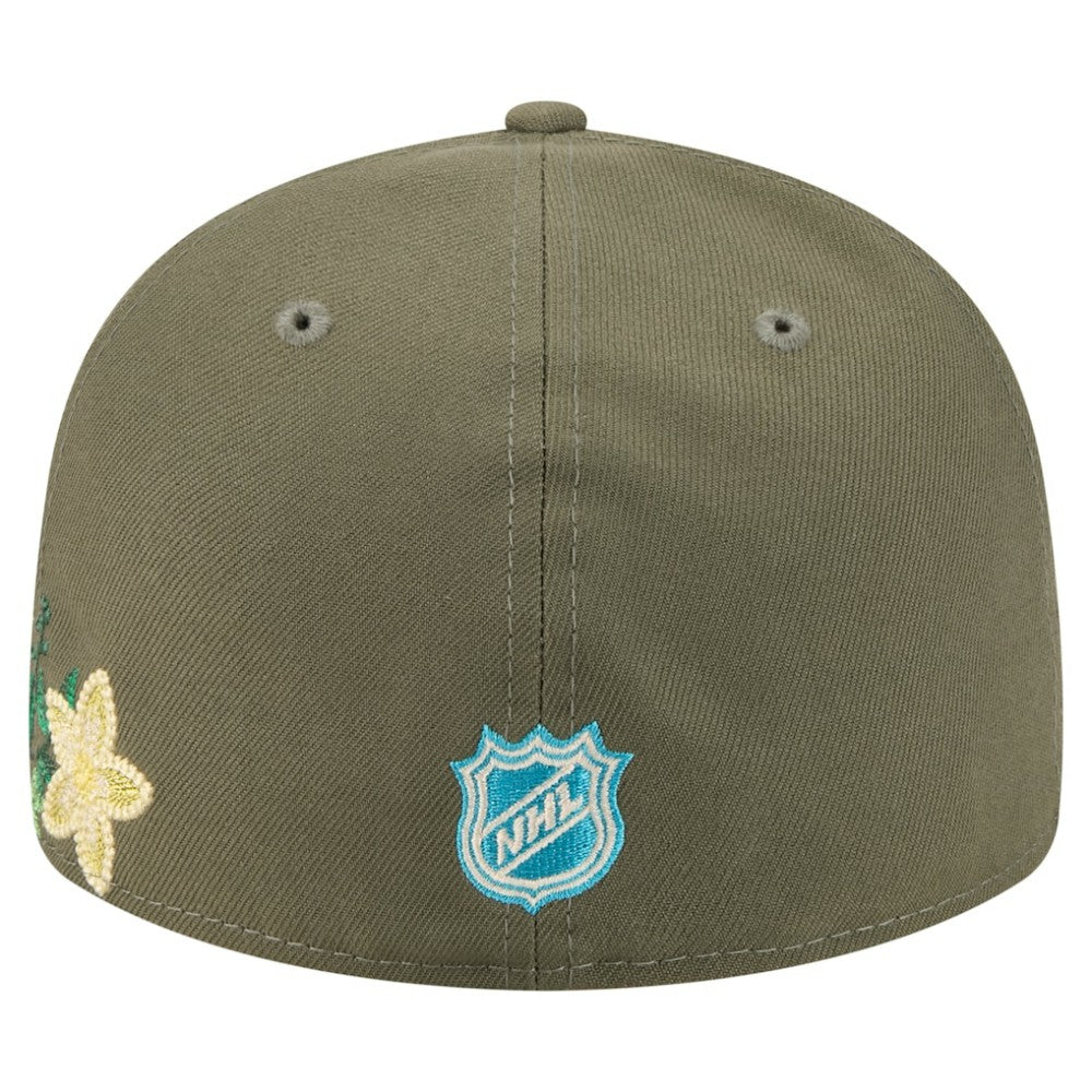 Boston Bruins New Era Tonal Florals 59FIFTY Fitted Hat - Olive | New Era sale