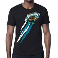 Jacksonville Jaguars Starter Retro Team Logo Color Scratch T-Shirt - Black - NFL