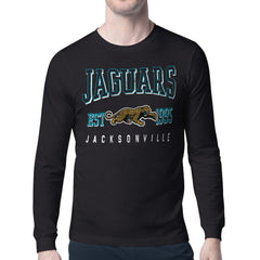 Jacksonville Jaguars Starter Retro Team Logo Long Sleeve T-Shirt - Black - NFL