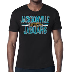 Jacksonville Jaguars Starter Mesh Look Retro Team Logo T-Shirt - Black - NFL