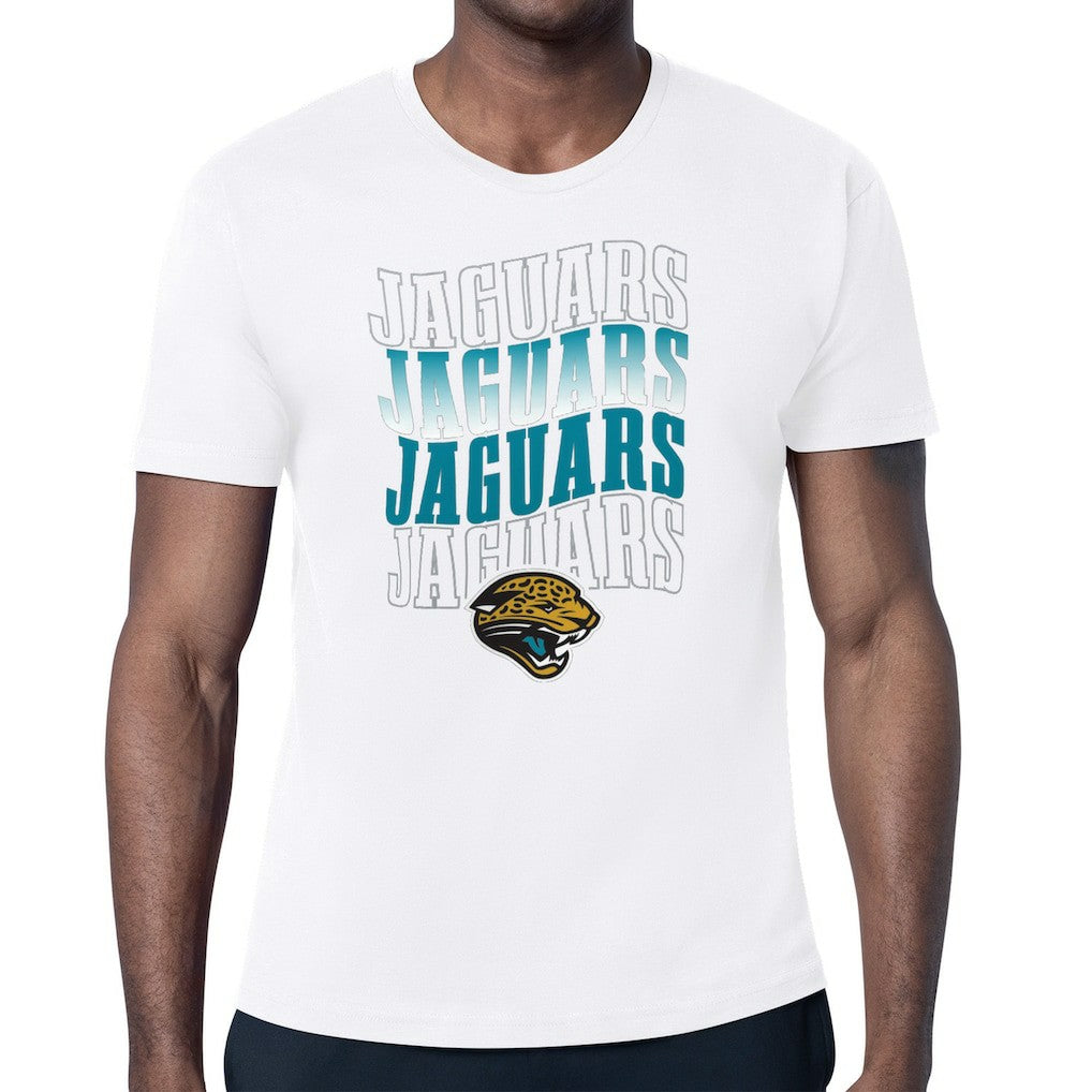 Jacksonville Jaguars Starter Repeat Wordmark Retro Team Logo T-Shirt - White - NFL