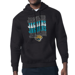 Jacksonville Jaguars Starter Repeat Wordmark Retro Team Logo Pullover Hoodie - Black - NFL