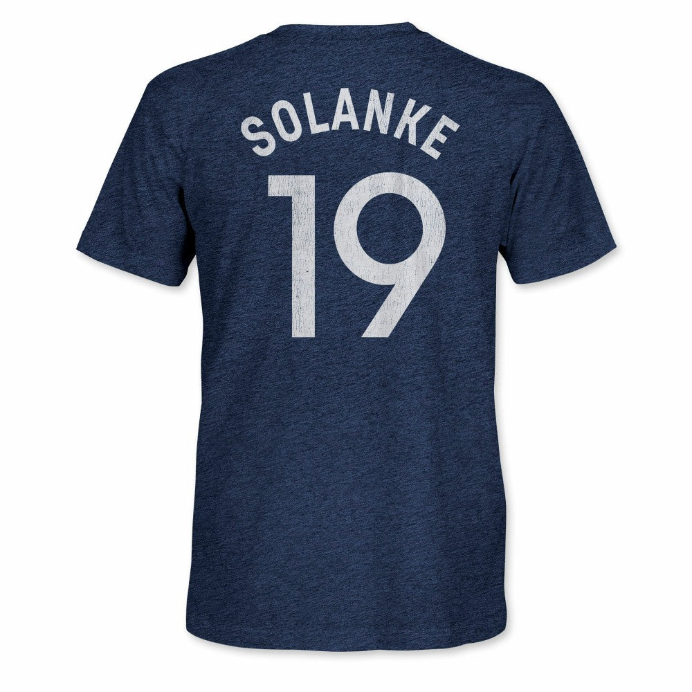 Dominic Solanke Tottenham Hotspur 1863FC Retro Player Name & Number Tri-Blend T-Shirt Navy
