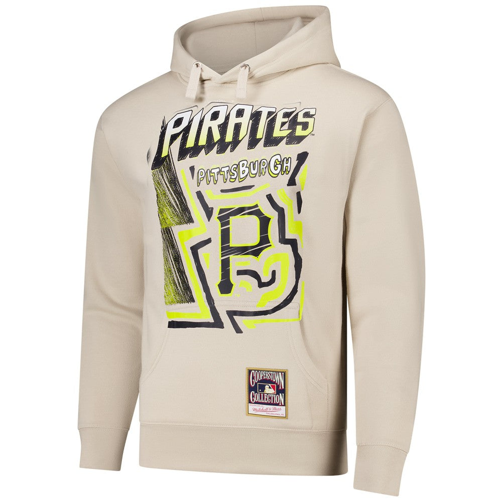 Pittsburgh Pirates Mitchell & Ness Sidewalk Sketch Pullover Hoodie Outlet