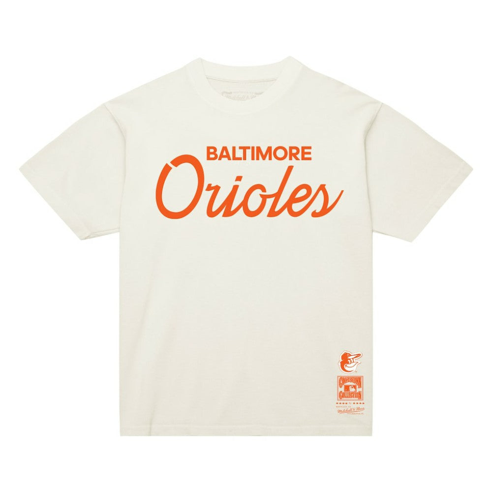 Baltimore Orioles Mitchell & Ness Vintage Script T-Shirt Sale