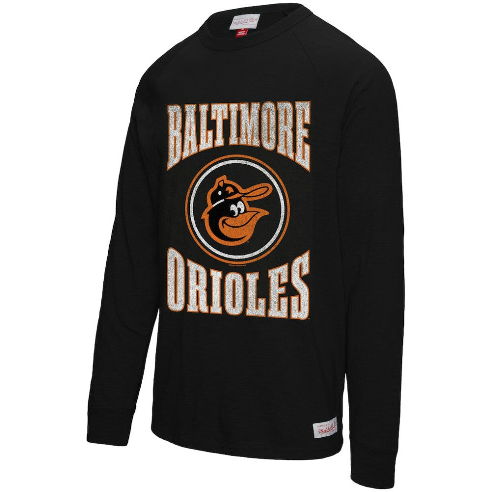 Baltimore Orioles Mitchell & Ness Arched Logo Slub Long Sleeve T-Shirt Near Me