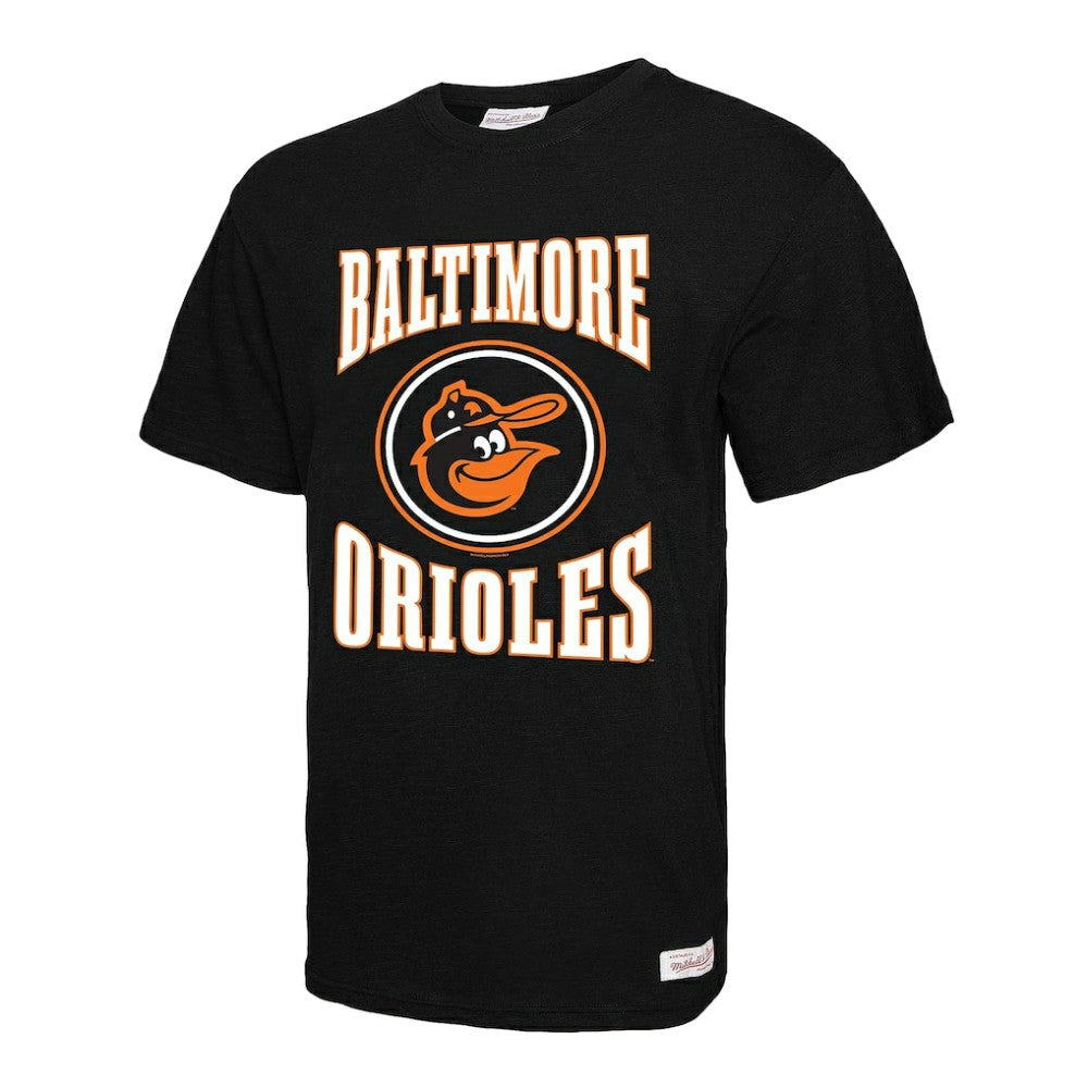 Baltimore Orioles Mitchell & Ness Arched Logo Slub T-Shirt Online