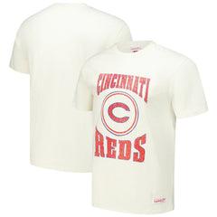 Cincinnati Reds Mitchell & Ness Arched Logo Slub T-Shirt Discount