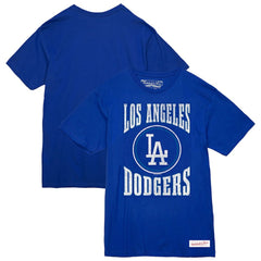 Los Angeles Dodgers Mitchell & Ness Arched Logo Slub T-Shirt Sale