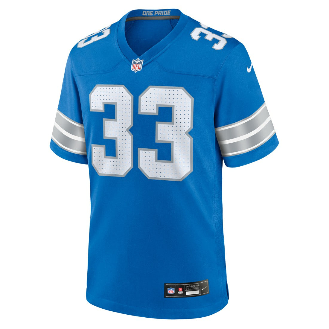 Sione Vaki Detroit Lions Team Game Jersey - Blue - Nike