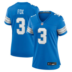 Jack Fox Detroit Lions Women's Team Game Jersey - Blue - Nike