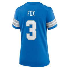 Jack Fox Detroit Lions Women's Team Game Jersey - Blue - Nike