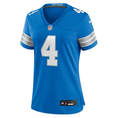 Emmanuel Moseley Detroit Lions Women's Team Game Jersey - Blue - Nike