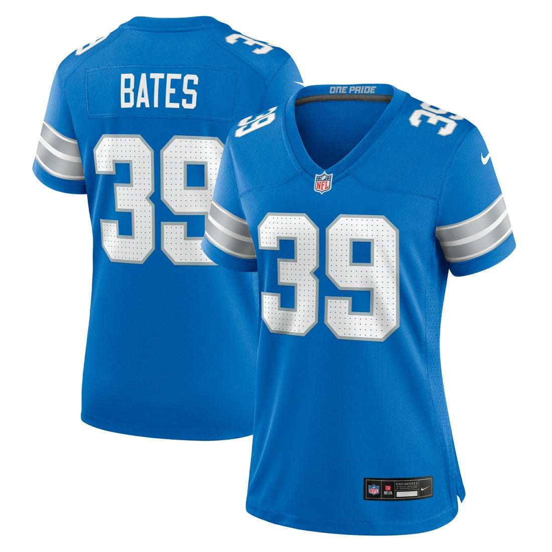 Jake Bates Detroit Lions Women's Team Game Jersey - Blue - Nike