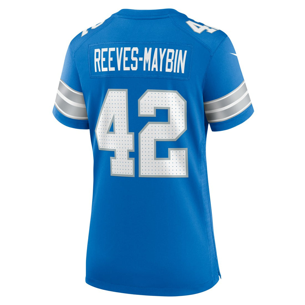 Jalen Reeves-Maybin Detroit Lions Women's Team Game Jersey - Blue - Nike