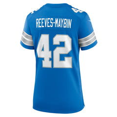 Jalen Reeves-Maybin Detroit Lions Women's Team Game Jersey - Blue - Nike