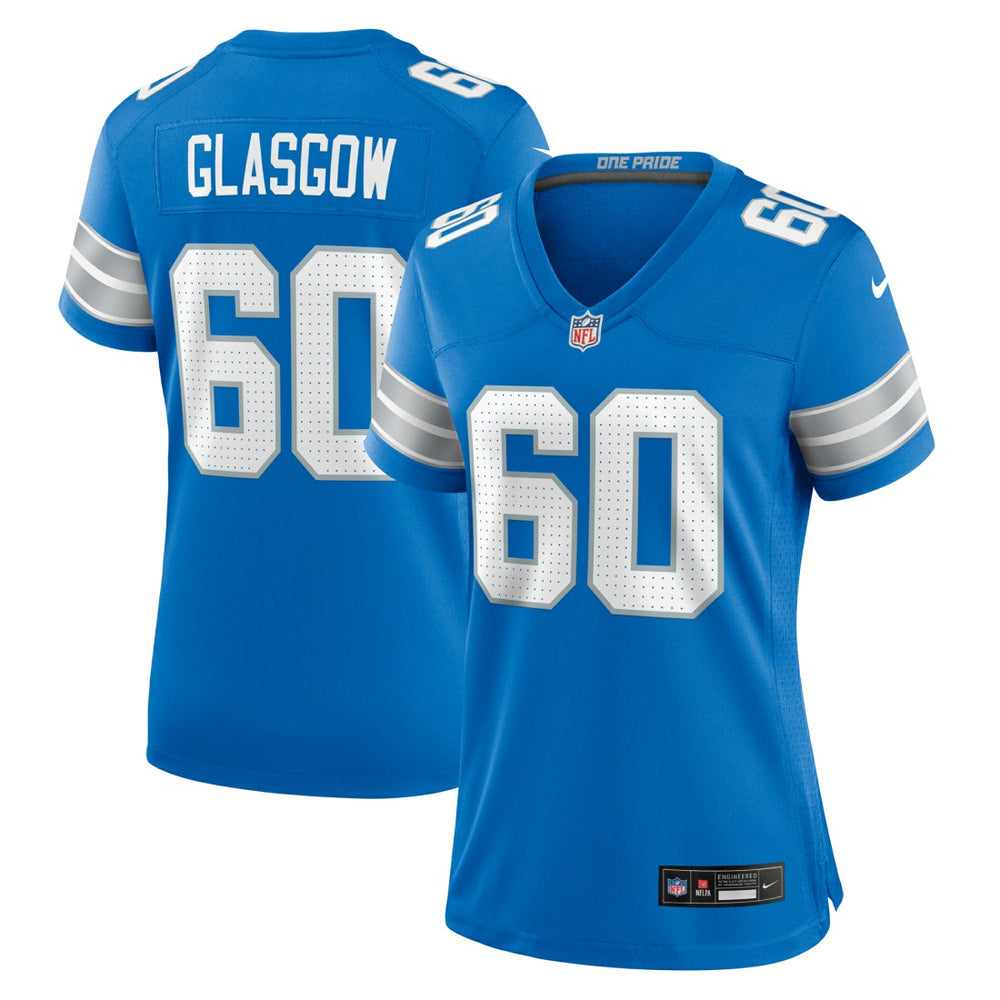 Graham Glasgow Detroit Lions Women's Team Game Jersey - Blue - Nike