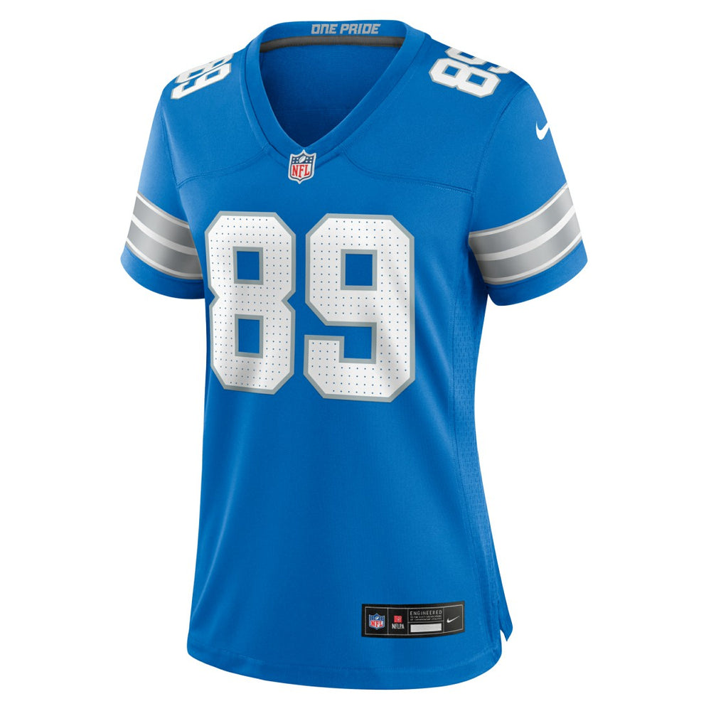Brock Wright Detroit Lions Women's Team Game Jersey - Blue - Nike