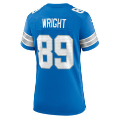 Brock Wright Detroit Lions Women's Team Game Jersey - Blue - Nike
