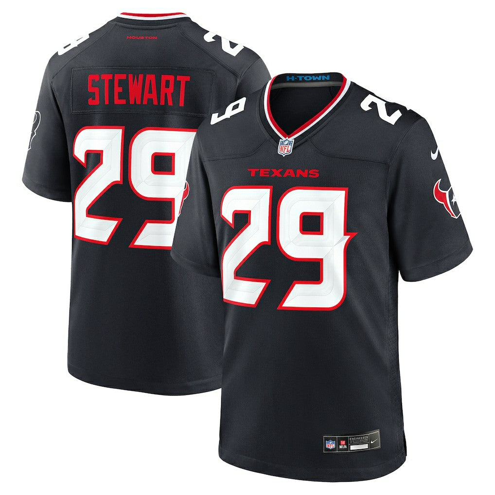 M.J. Stewart Houston Texans Team Game Jersey - Navy - Nike