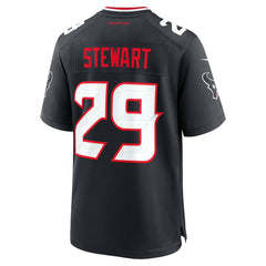 M.J. Stewart Houston Texans Team Game Jersey - Navy - Nike
