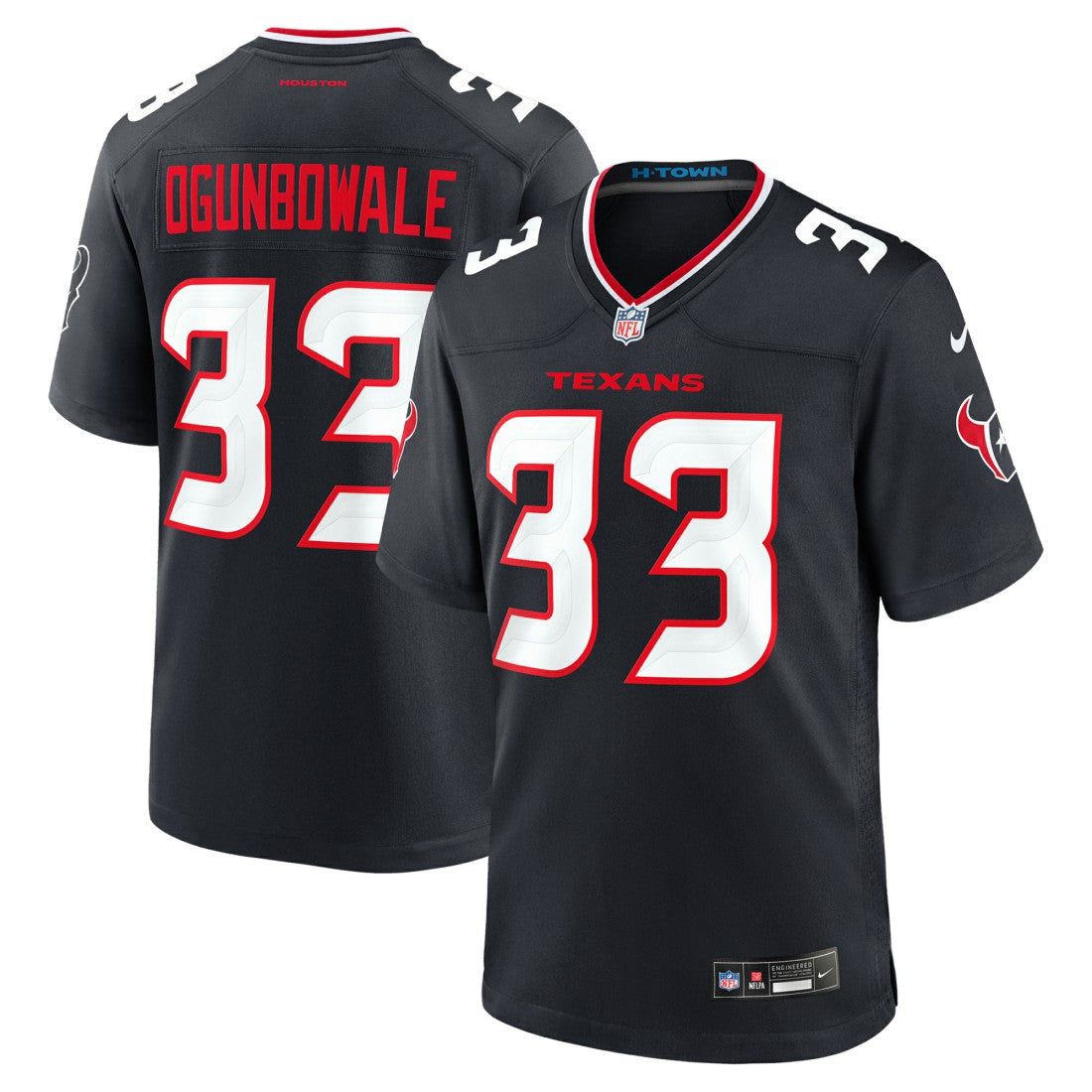 Dare Ogunbowale Houston Texans Team Game Jersey - Navy - Nike