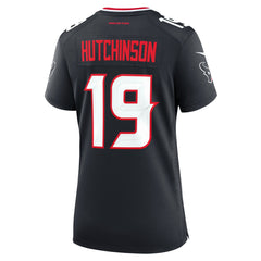 Xavier Hutchinson Houston Texans Women's Team Game Jersey - Navy - Nike