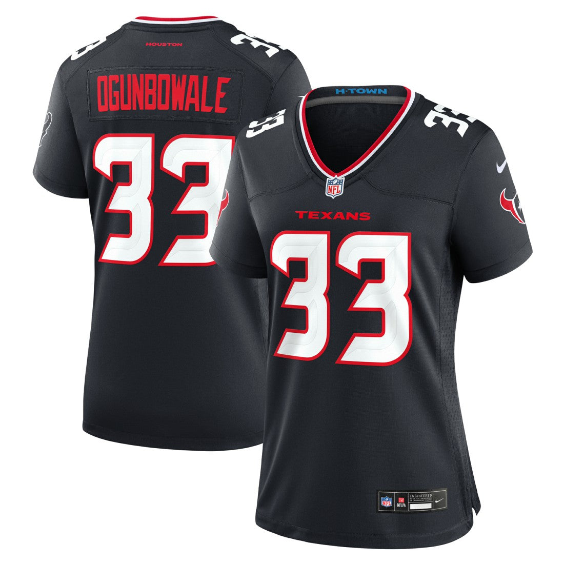 Dare Ogunbowale Houston Texans Women's Team Game Jersey - Navy - Nike