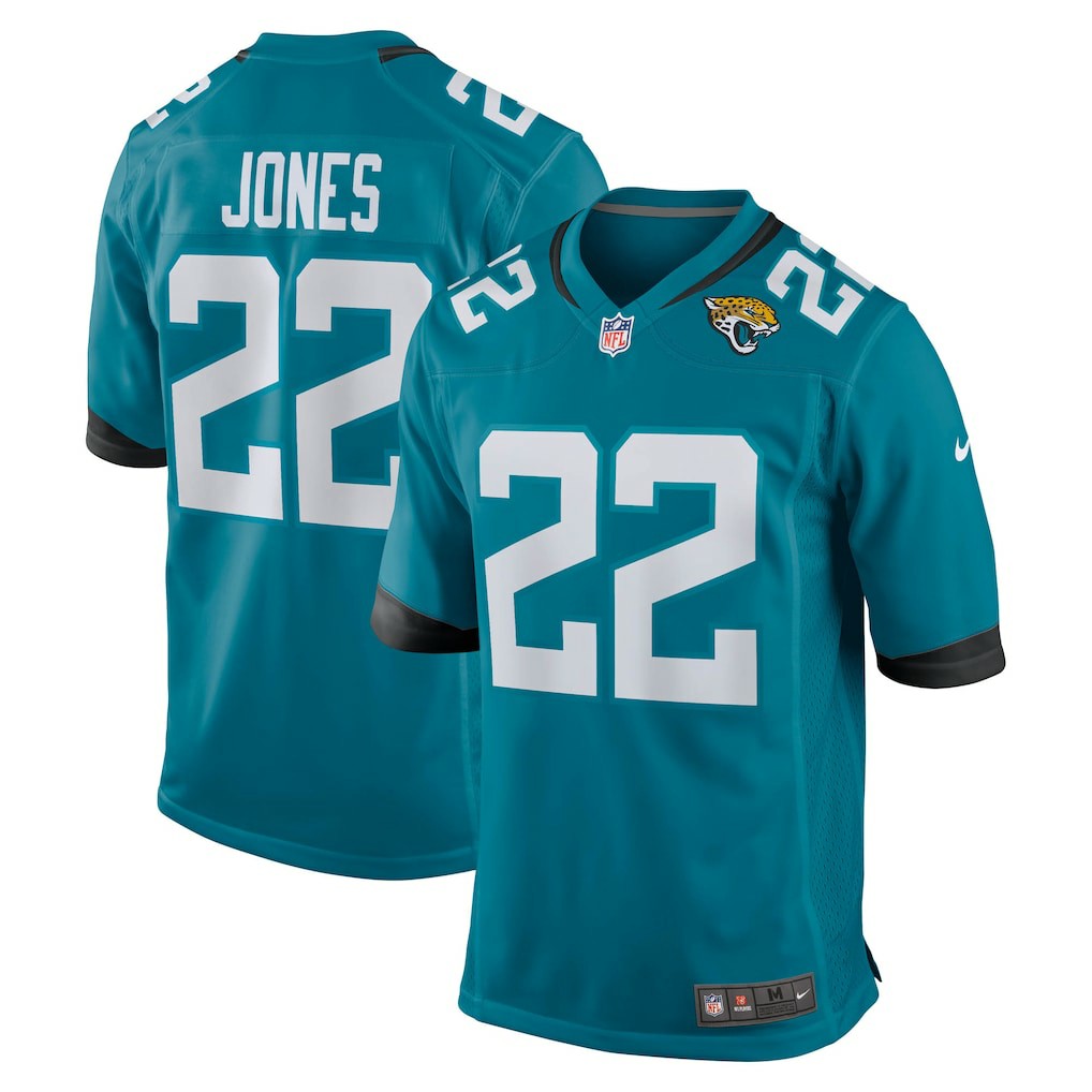 Jarrian Jones Jacksonville Jaguars Team Game Jersey - Teal - Nike