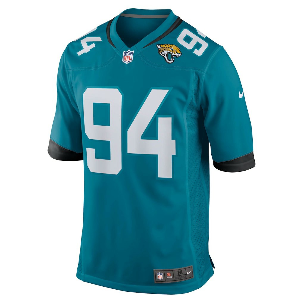Maason Smith Jacksonville Jaguars Team Game Jersey - Teal - Nike