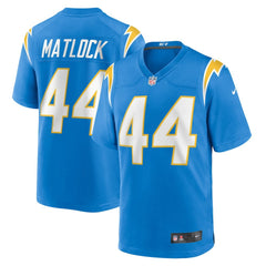 Scott Matlock Los Angeles Chargers Team Game Jersey - Powder Blue - Nike