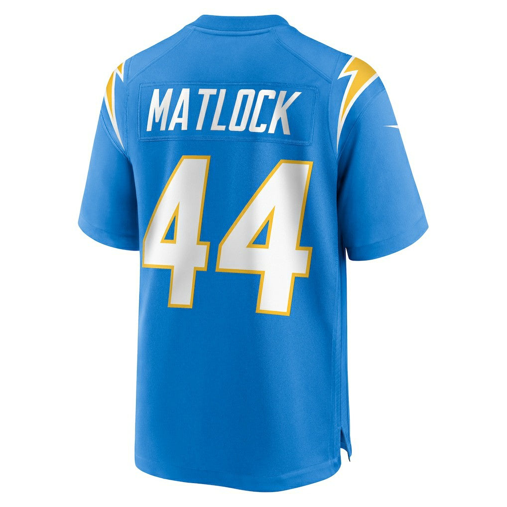 Scott Matlock Los Angeles Chargers Team Game Jersey - Powder Blue - Nike