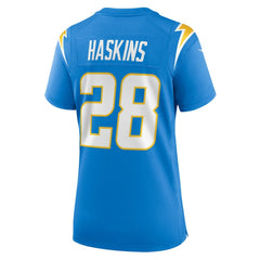Hassan Haskins Los Angeles Chargers Women's Game Jersey - Powder Blue - Nike