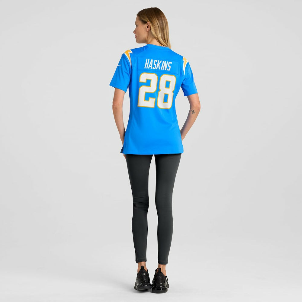 Hassan Haskins Los Angeles Chargers Women's Game Jersey - Powder Blue - Nike