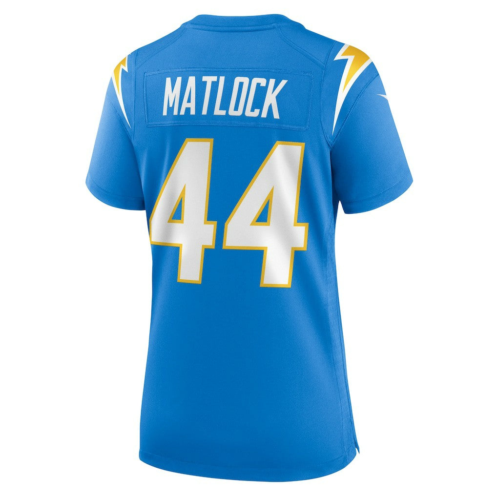 Scott Matlock Los Angeles Chargers Women's Game Jersey - Powder Blue - Nike