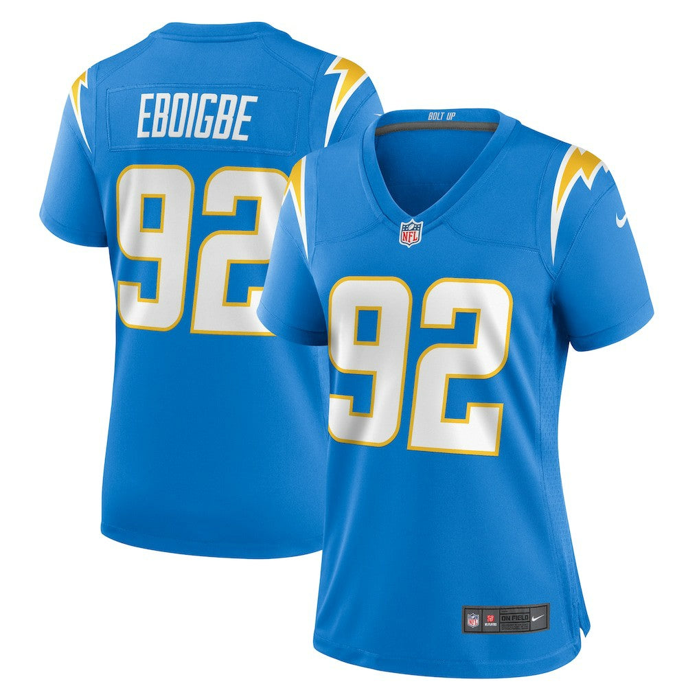 Justin Eboigbe Los Angeles Chargers Women's Game Jersey - Powder Blue - Nike