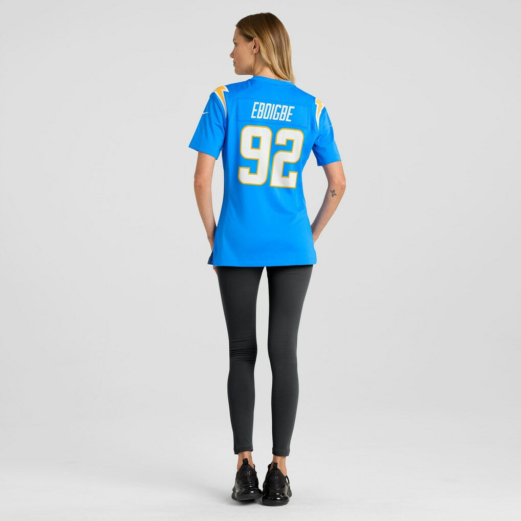 Justin Eboigbe Los Angeles Chargers Women's Game Jersey - Powder Blue - Nike