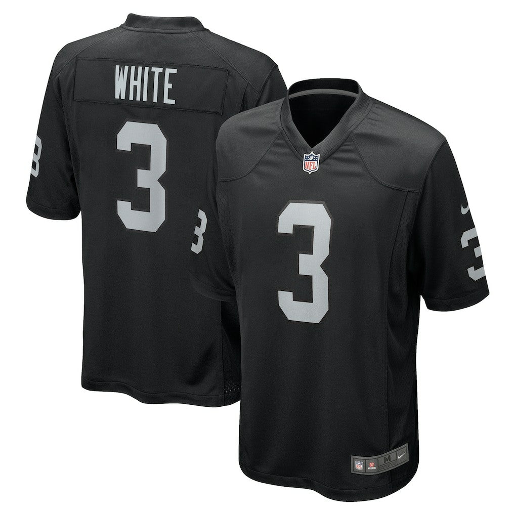 Zamir White Las Vegas Raiders Team Game Jersey - Black - Nike