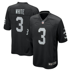 Zamir White Las Vegas Raiders Team Game Jersey - Black - Nike